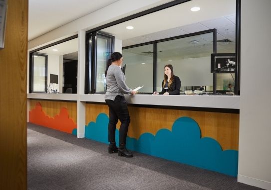 Registry Counter at the Melbourne Children's Court