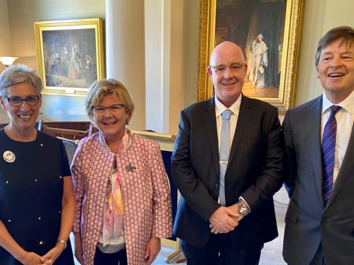 Governor of Victoria Linda Dessau, Magistrate Annabel Hawkins, Matt Wilson, Luke Donellan MP